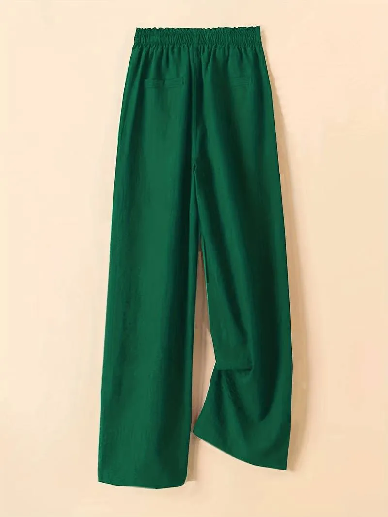 Alicia - Drawstring Wide Leg Pants