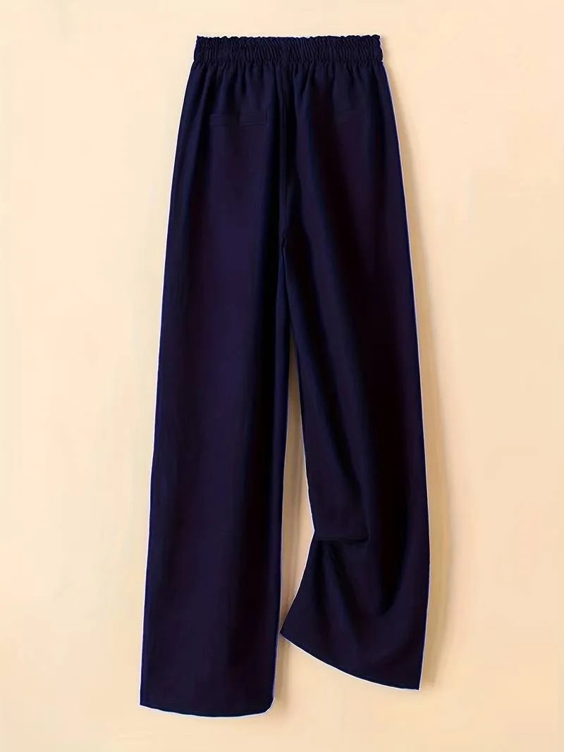 Alicia - Drawstring Wide Leg Pants