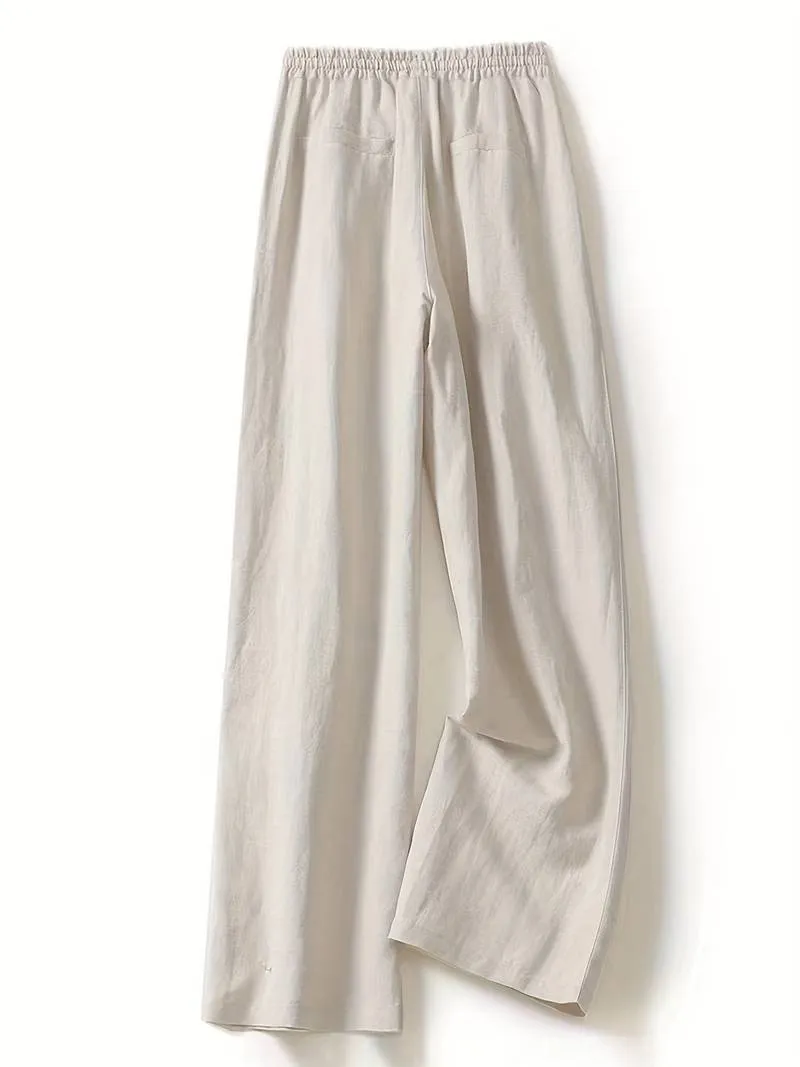 Alicia - Drawstring Wide Leg Pants