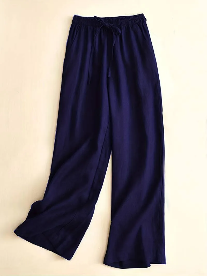 Alicia - Drawstring Wide Leg Pants