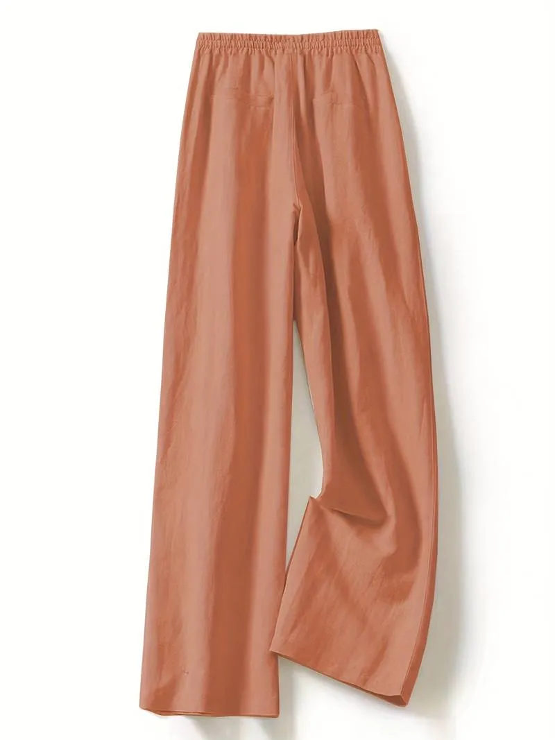 Alicia - Drawstring Wide Leg Pants