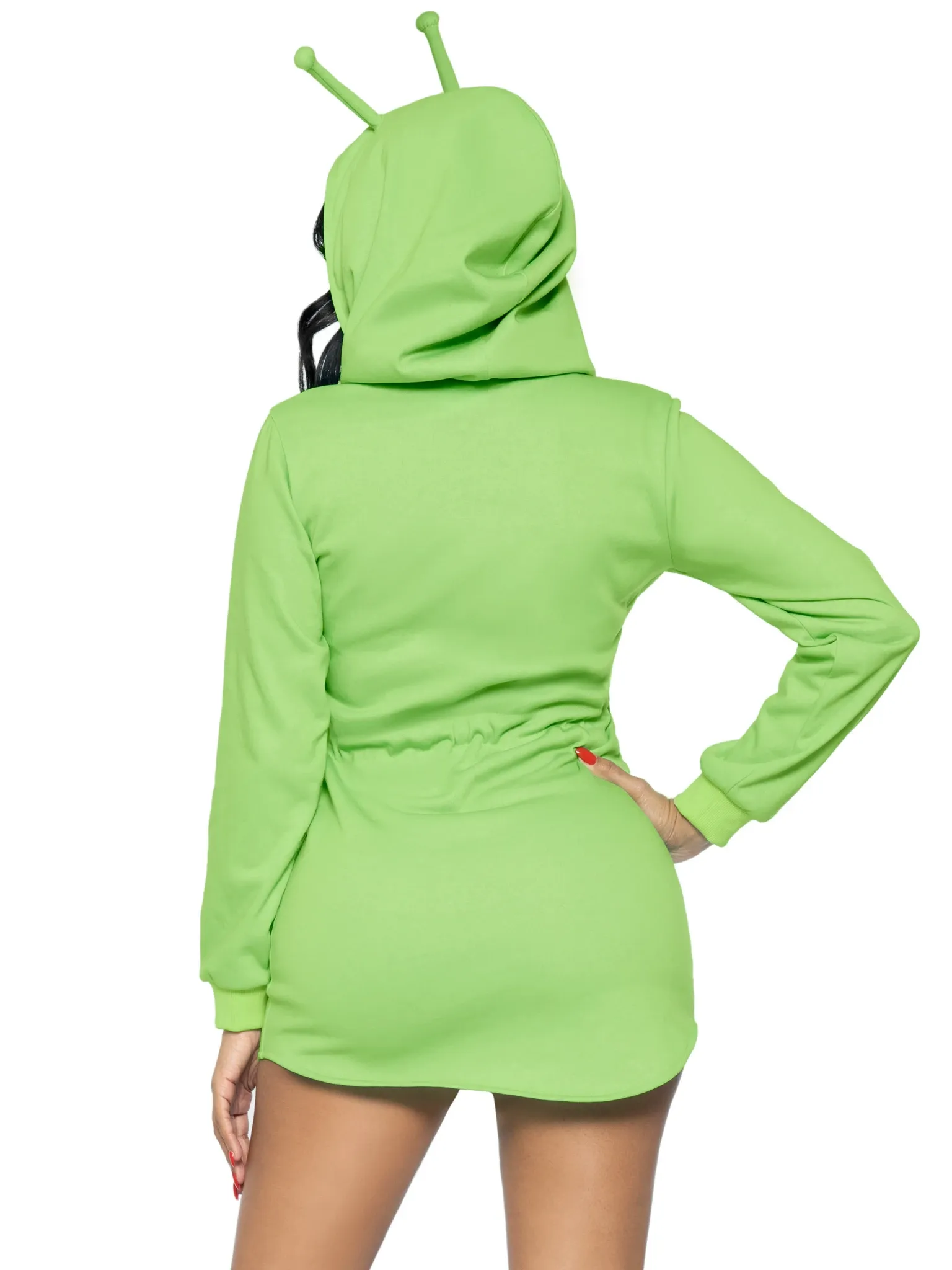 ALIEN FLEECE HOODIE DRESS