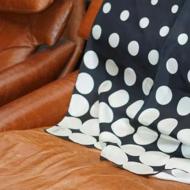 Allegria Dots Silk Foulard Scarf