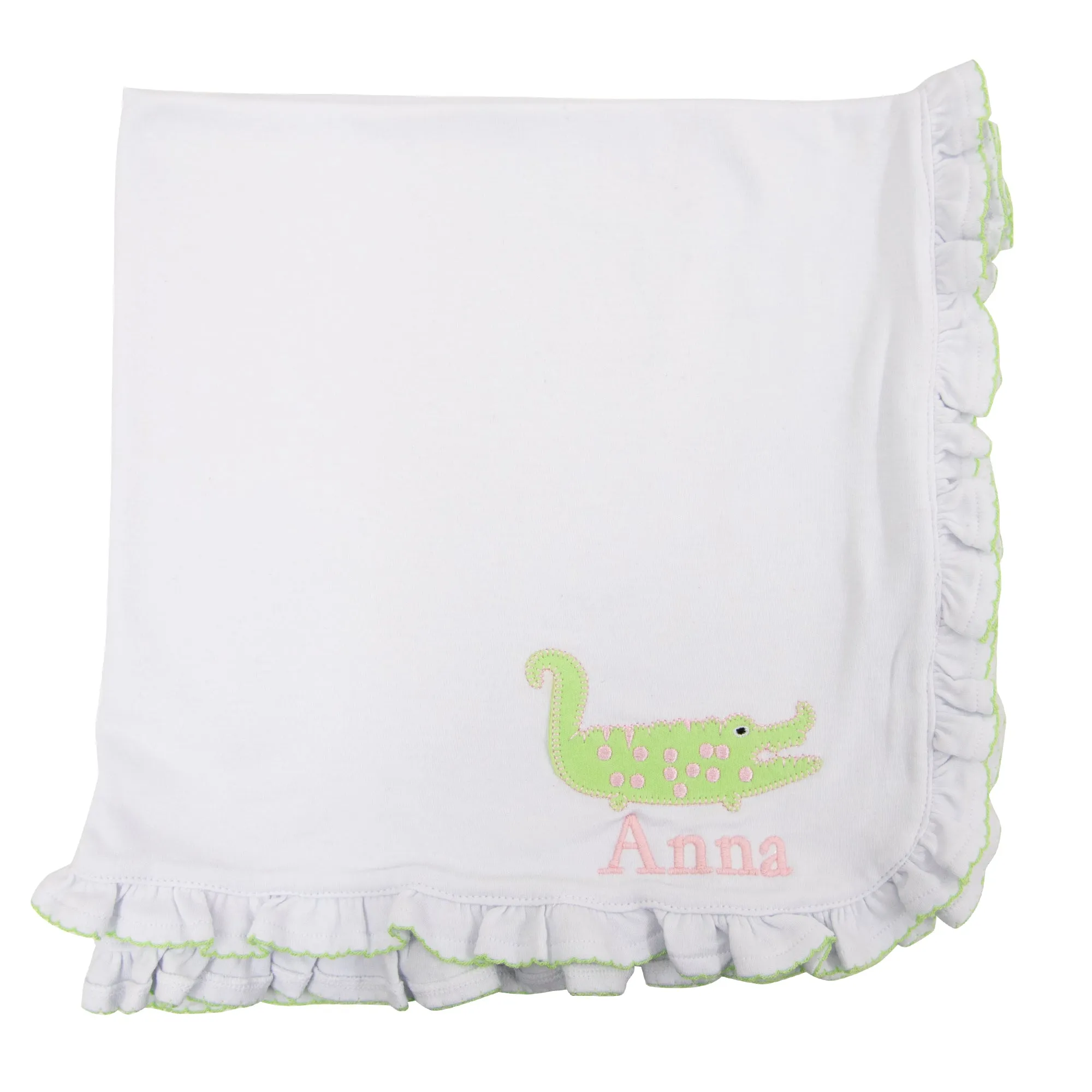 Alligator Ruffle Blanket