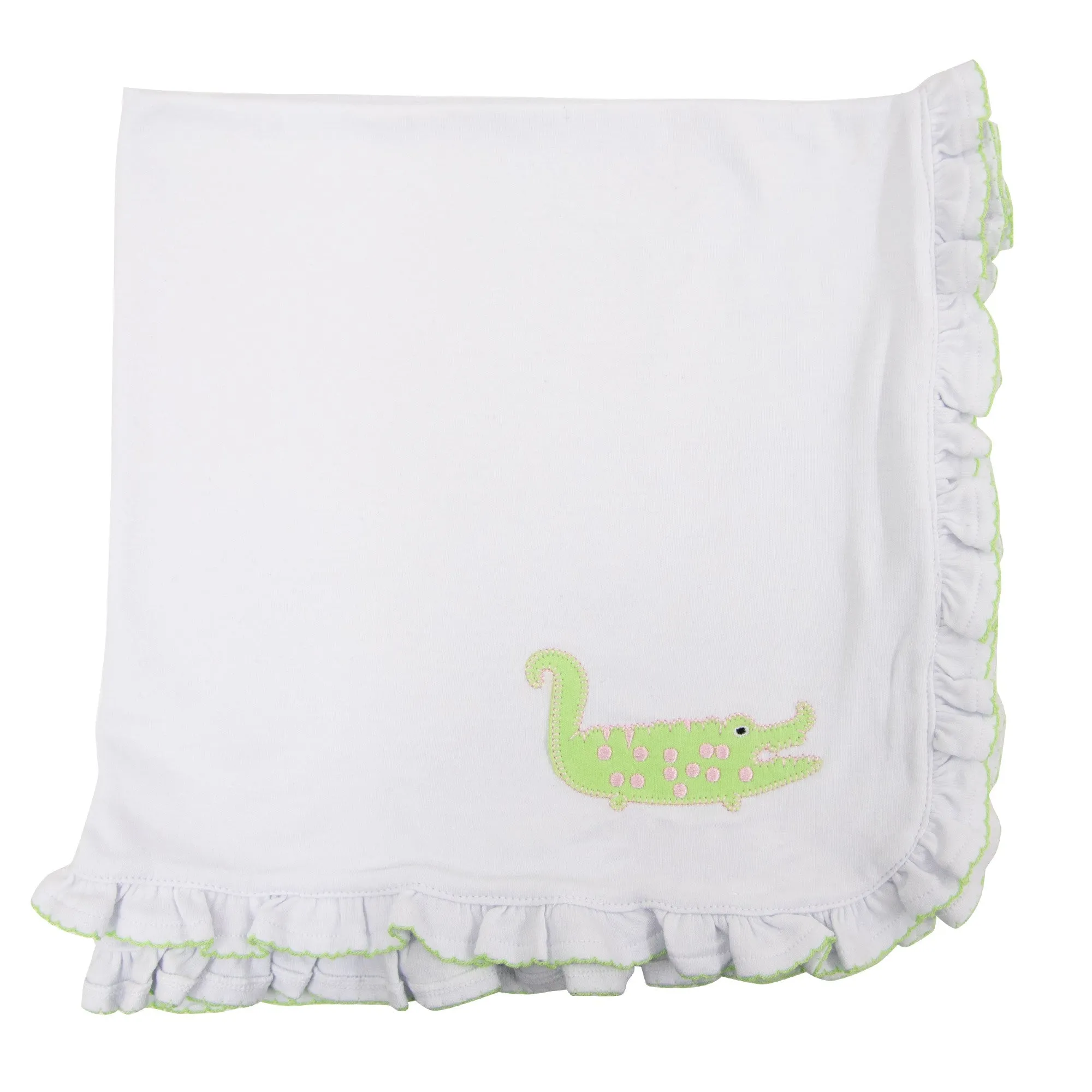 Alligator Ruffle Blanket