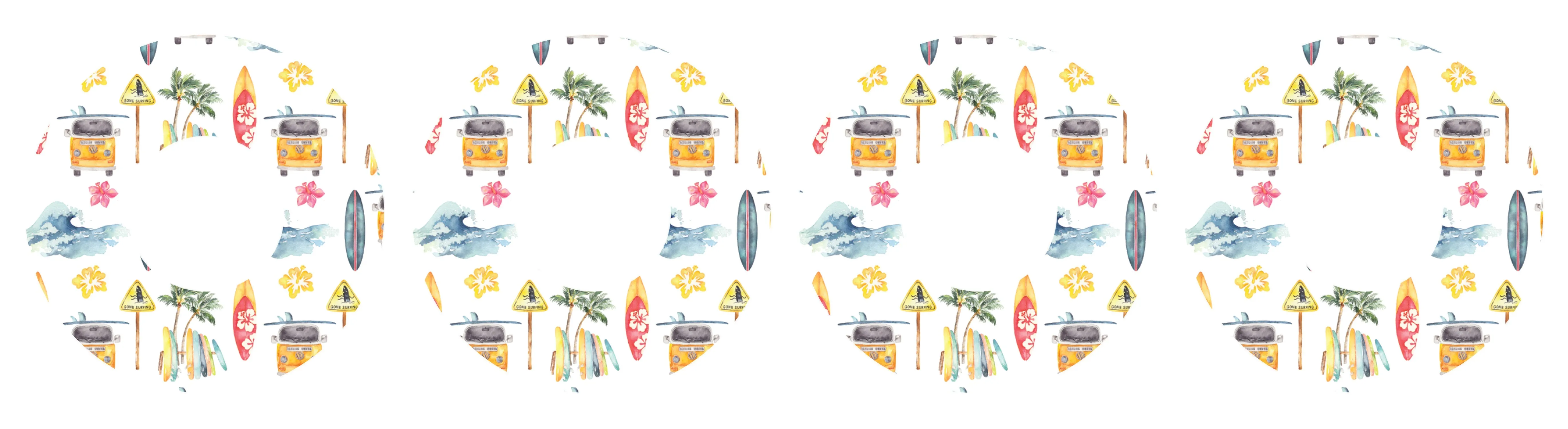 Aloha Surf Patch  Tape Designed for the FreeStyle Libre 2