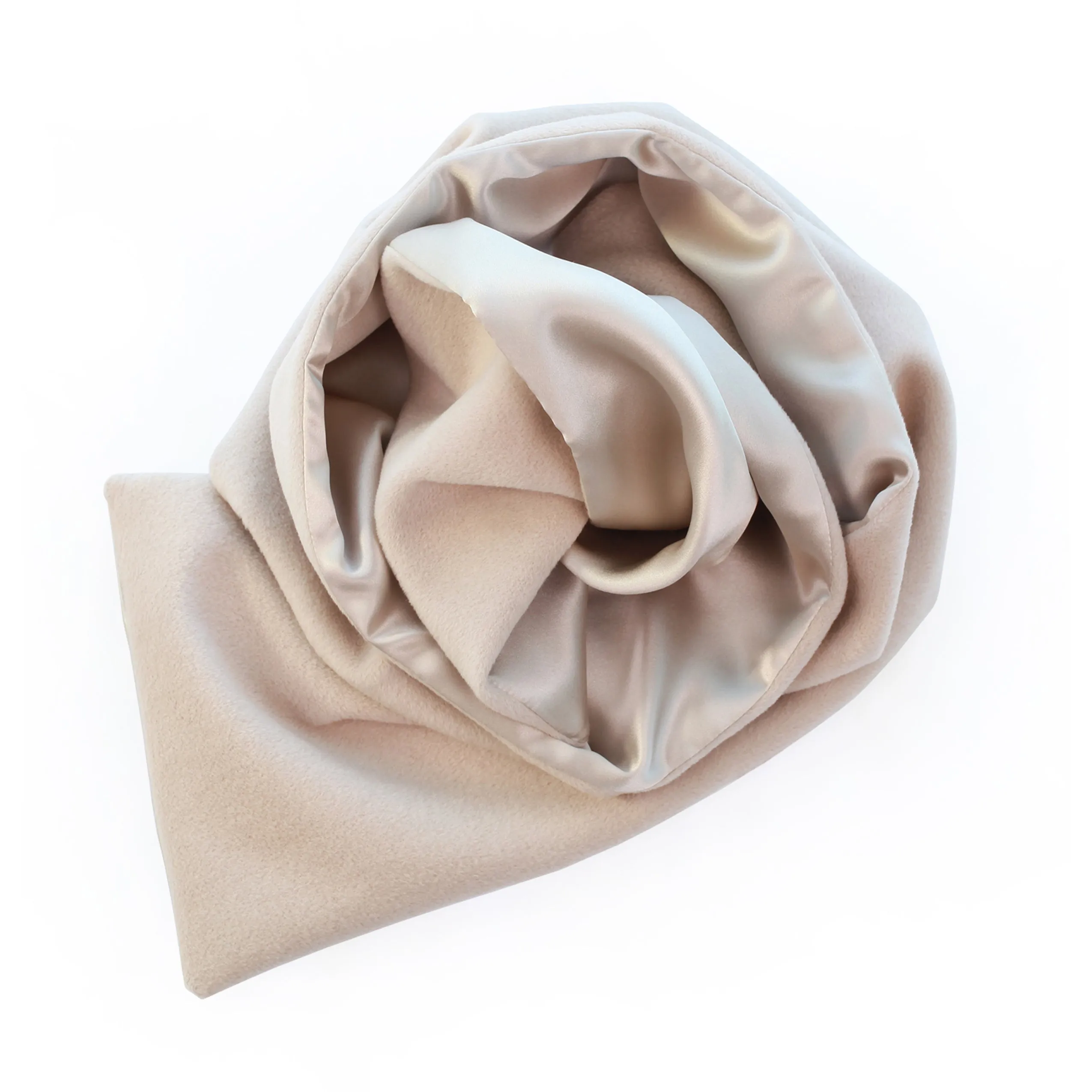 Alpaca & Silk Scarf in Oat