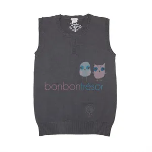 Alphabet Boys Grey Knit Vest