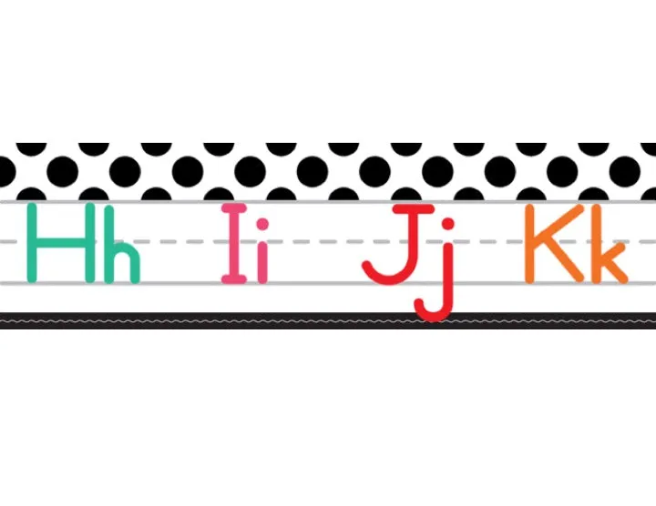 Alphabet Line Manuscript (White) | Black, White and Stylish Brights  | UPRINT | Schoolgirl Style