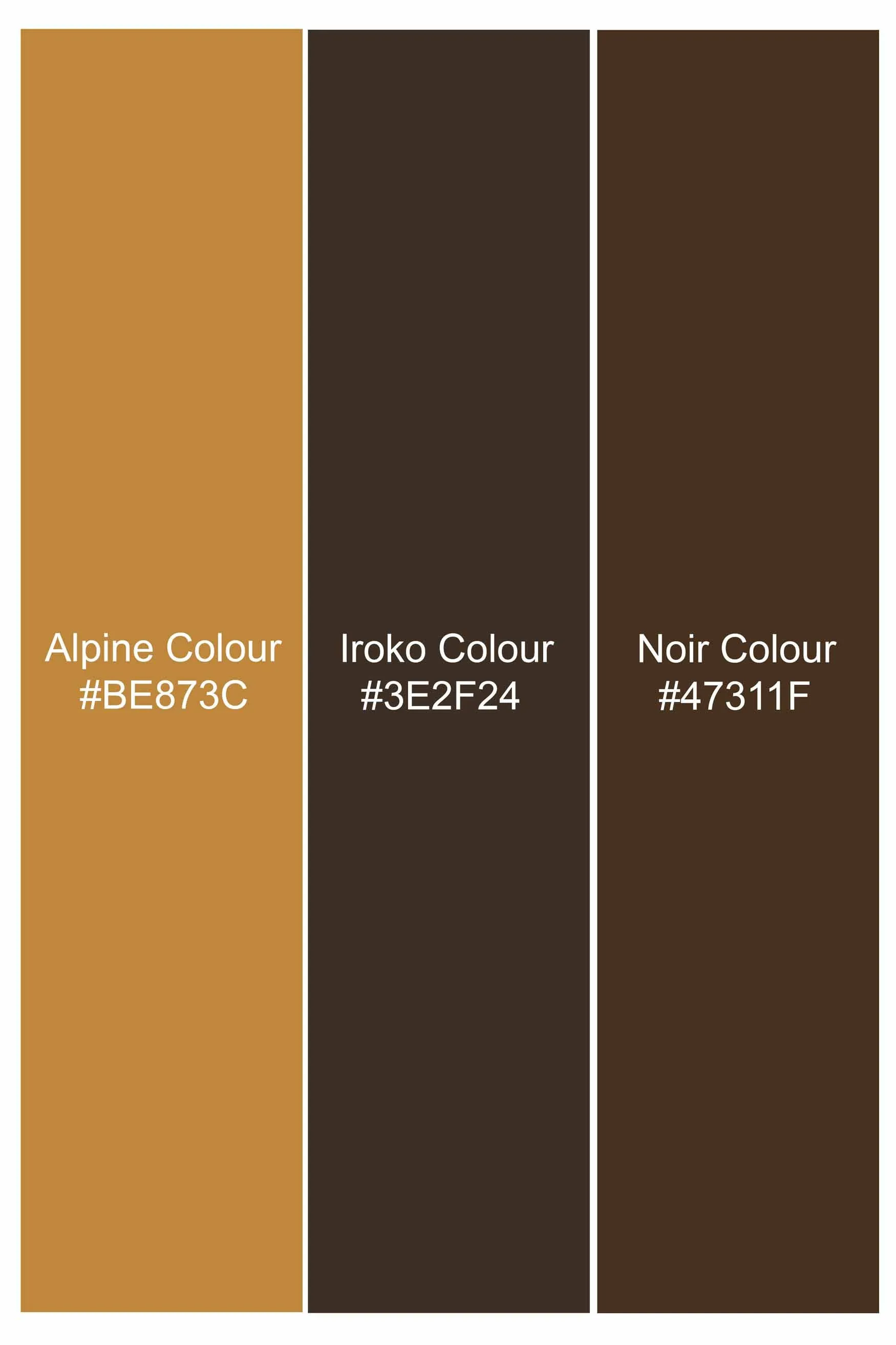 Alpine and Noir Brown Camouflage Royal Oxford Shirt