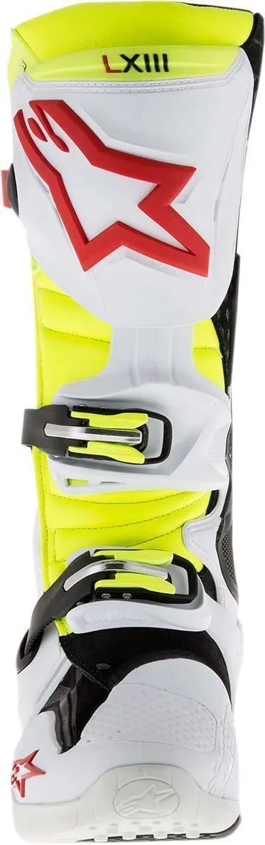 Alpinestars Tech 10 Men's White/Red/Fluorescent Yellow Motocross Boots