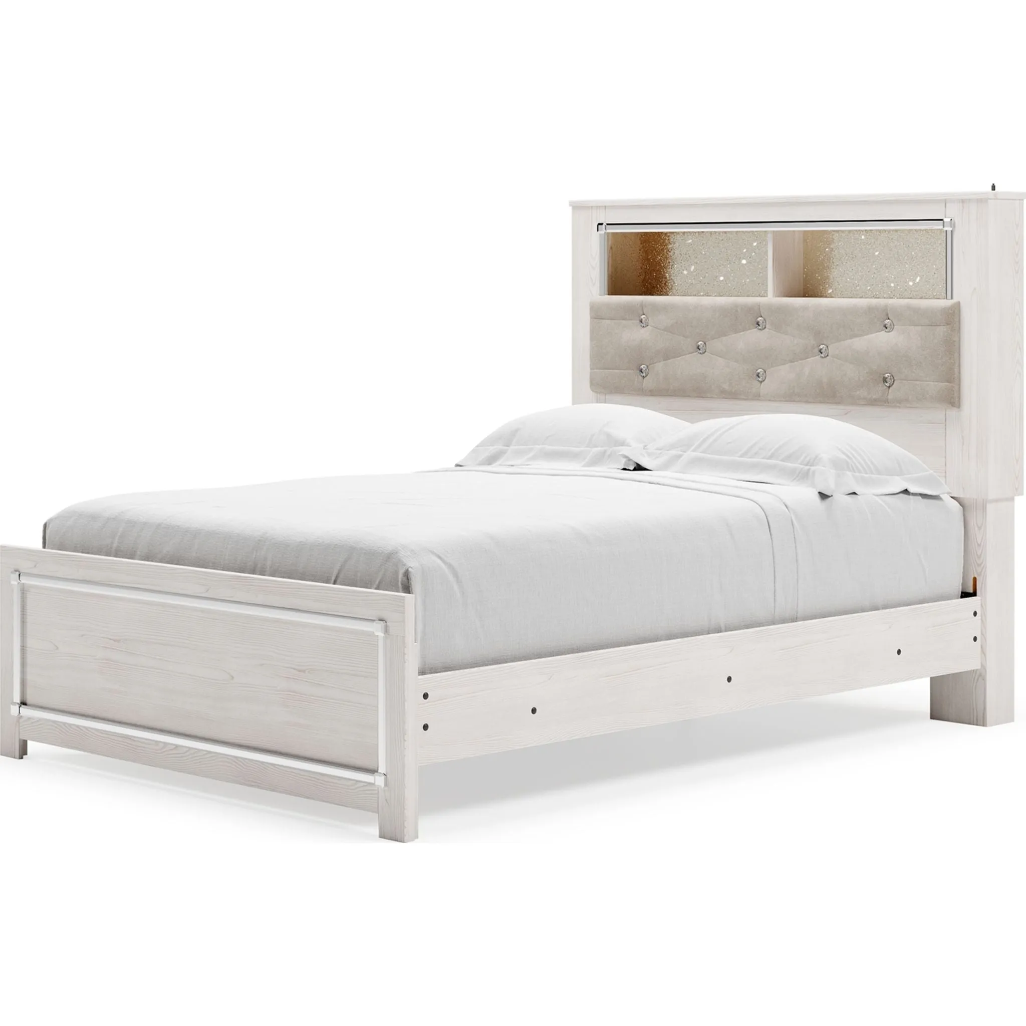 Altyra Full Bookcase Bed - White
