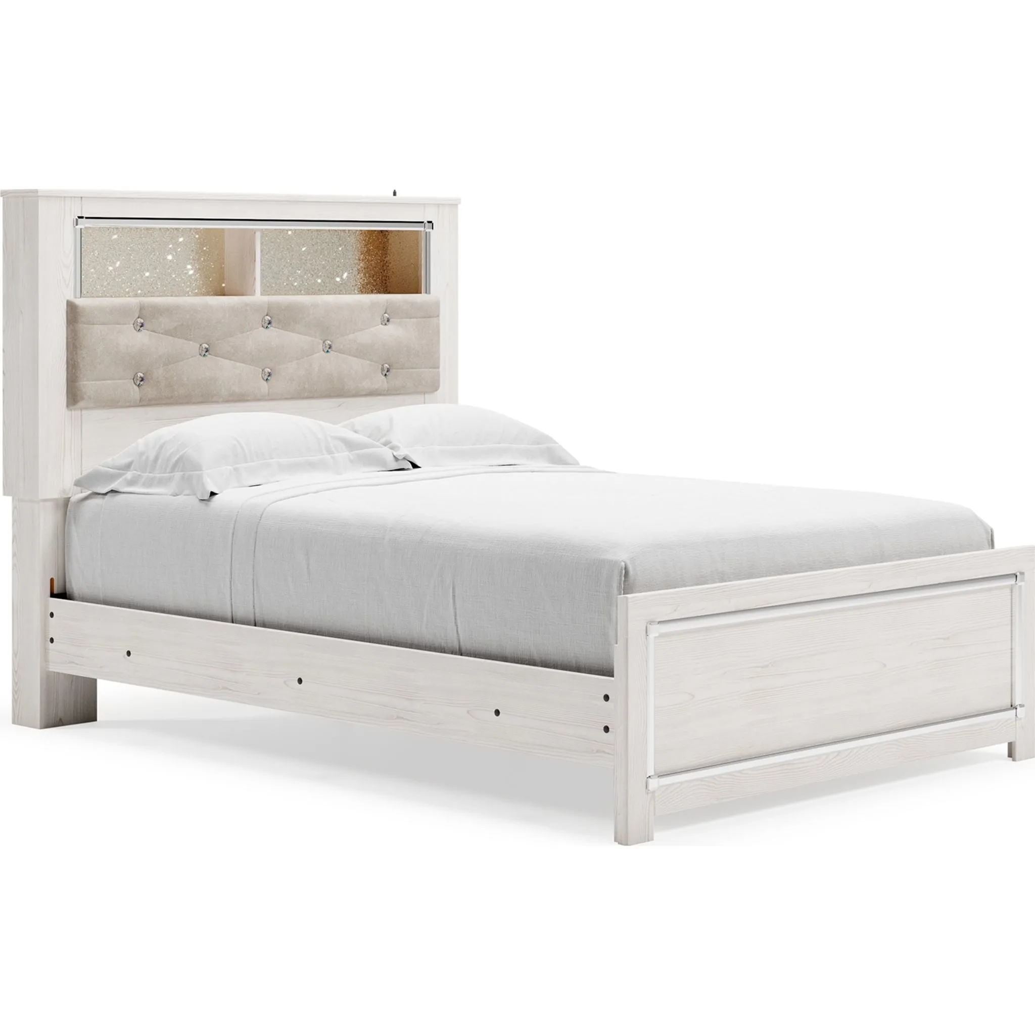 Altyra Full Bookcase Bed - White