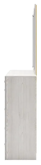 Altyra Queen Upholstered Panel Bed, Dresser, Mirror, and Nightstand