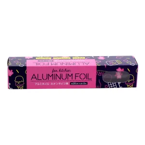 Aluminum Foil with Neon Icon Print (20cm)