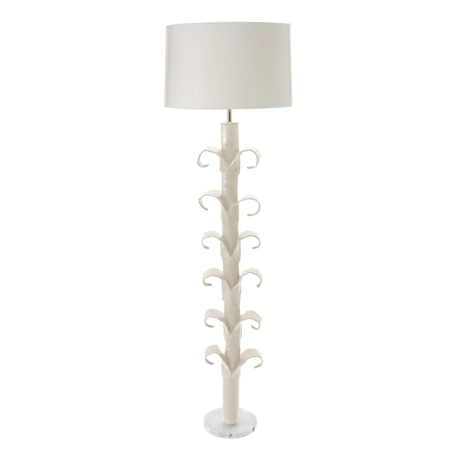 Aly Leaf Floor Lamp in Turquoise