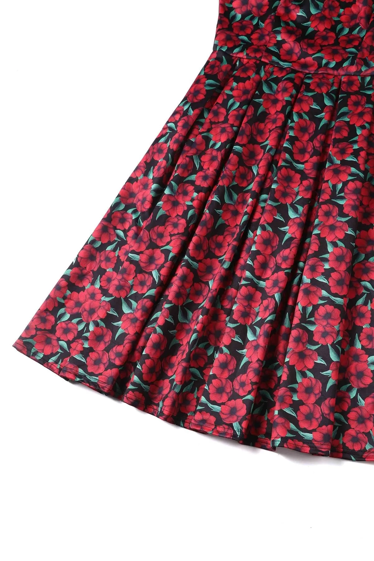 Amanda Red Anemone Swing Dress