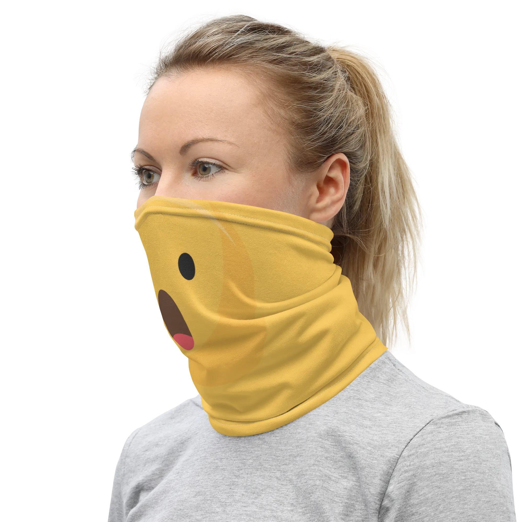 Amazed "Emoji" Mask & Neck Gaiter