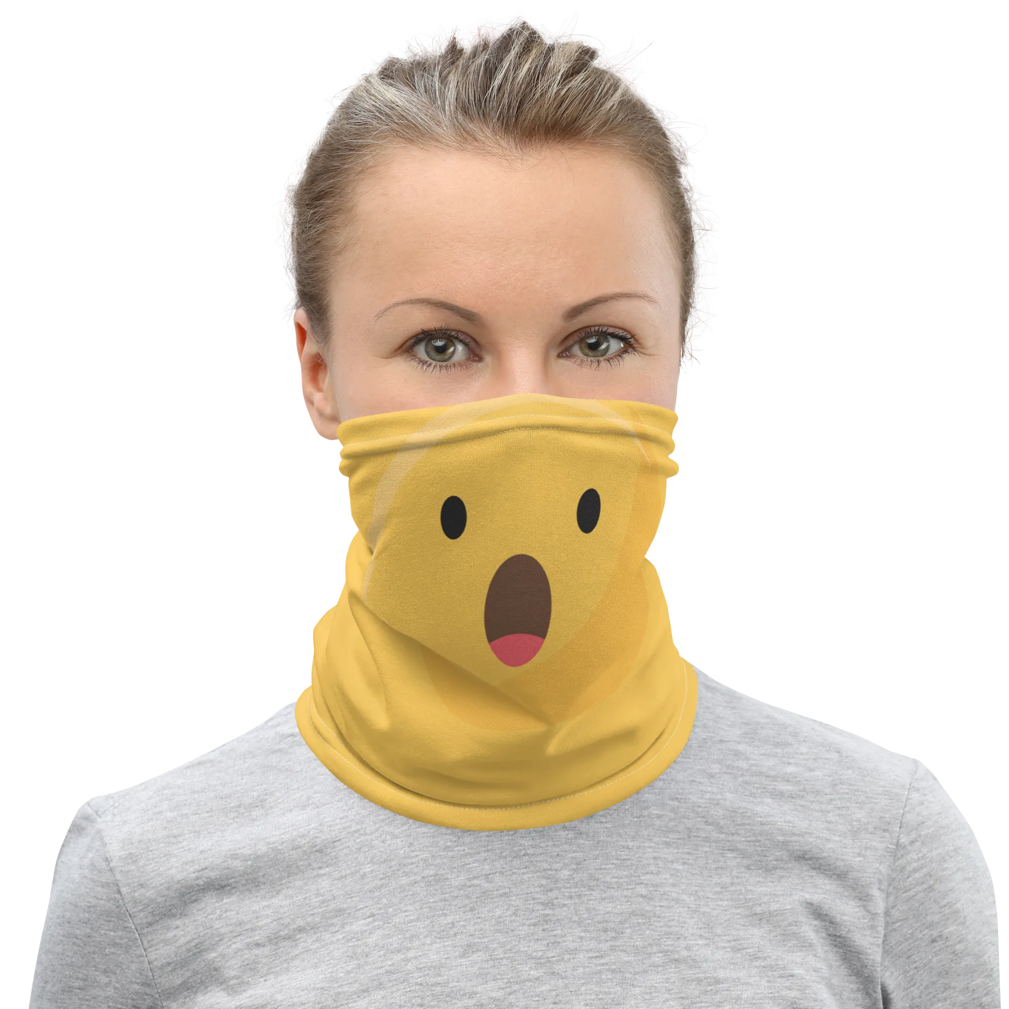 Amazed "Emoji" Mask & Neck Gaiter