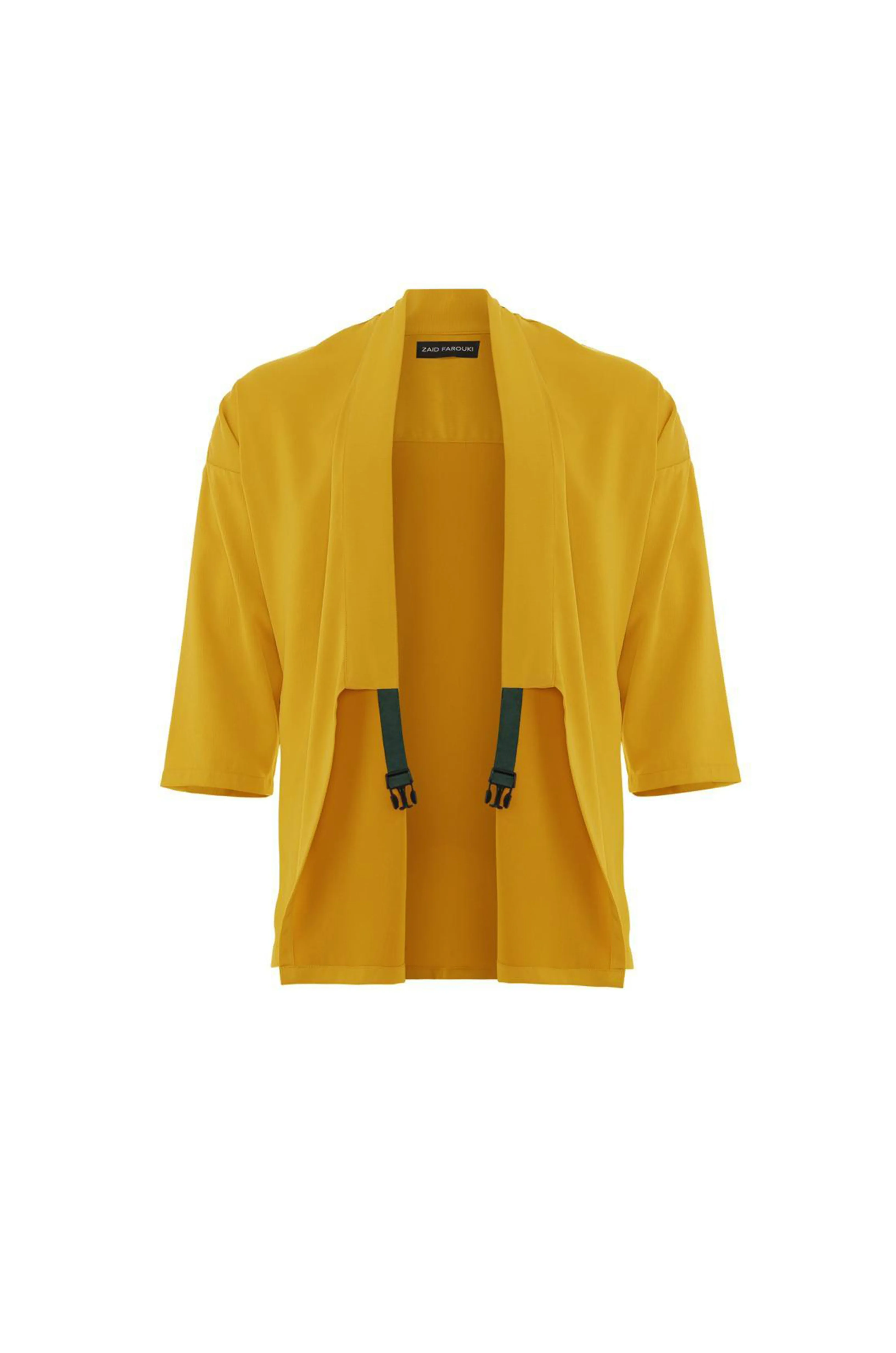 Amber Yellow Wrap Top