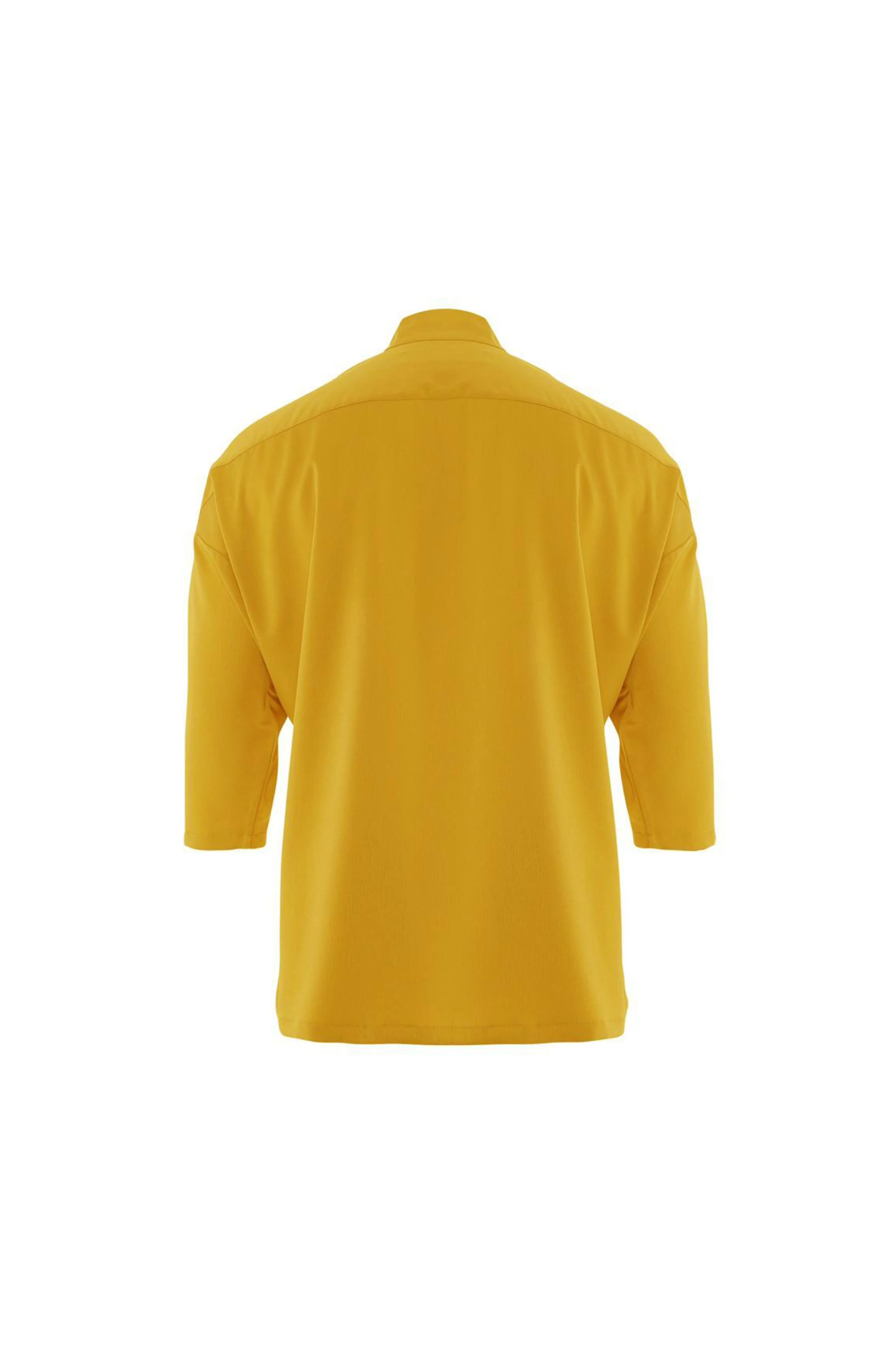 Amber Yellow Wrap Top