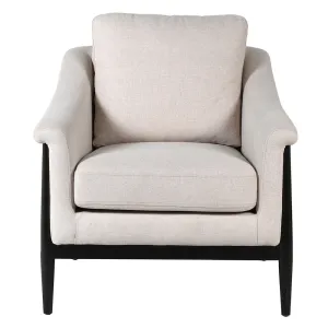 Amelia Armchair in Beige Linen