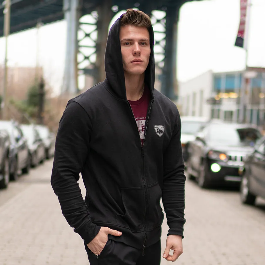 American Cotton Fleece Hooded Jacket