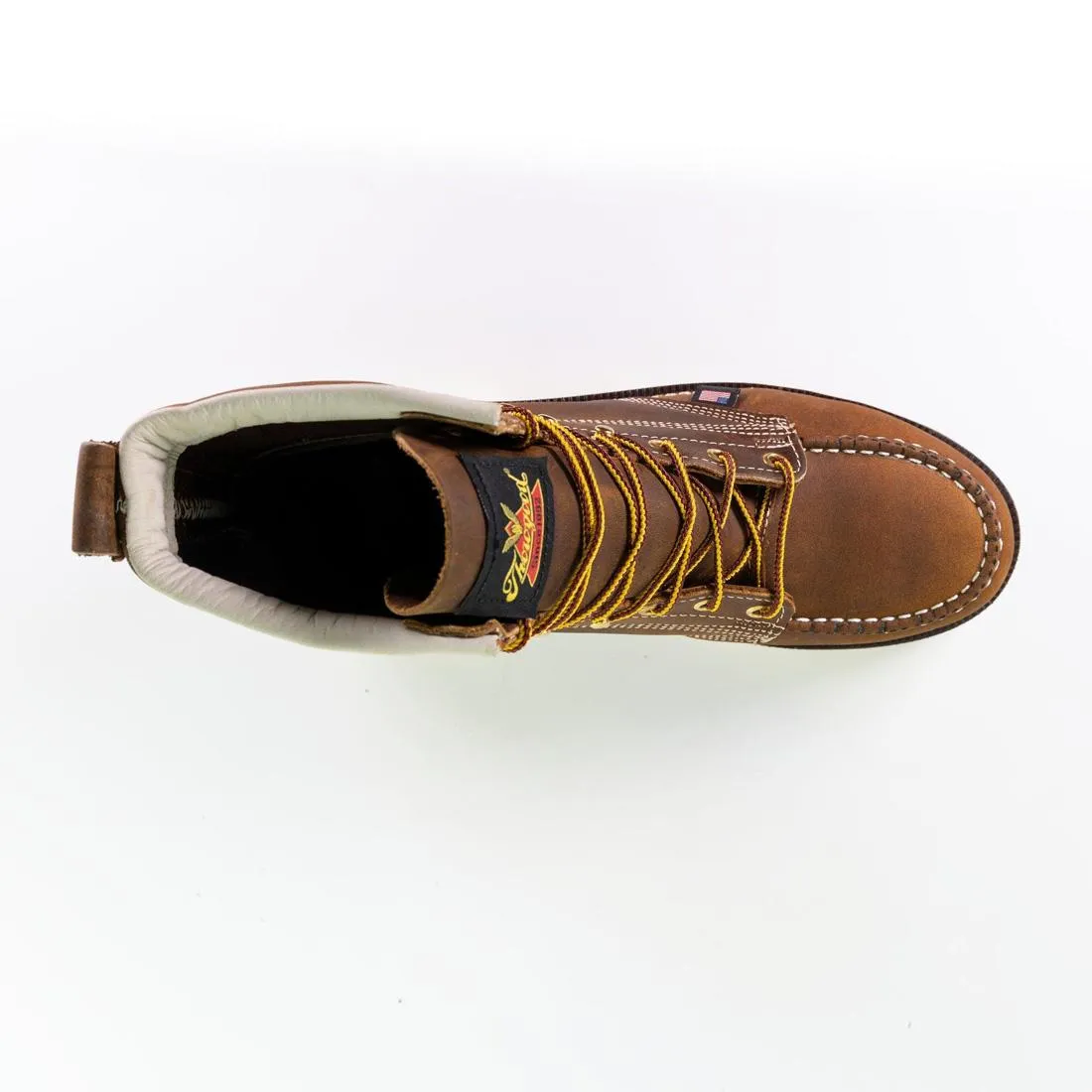 American Heritage 6" Steel-Toe Moc Toe Boot Maxwear 90 Trail Crazy Horse