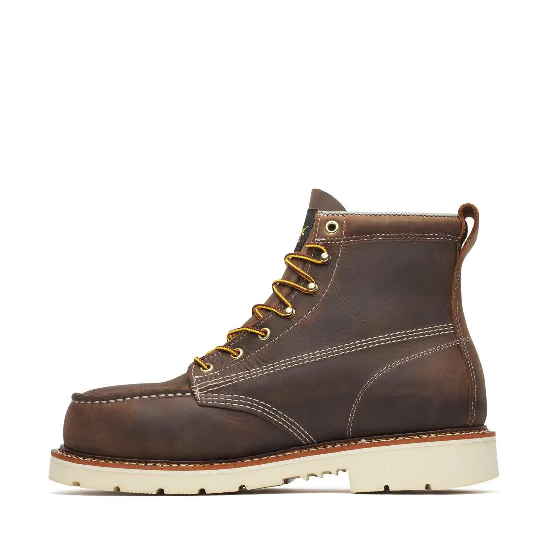 American Heritage 6" Steel-Toe Moc Toe Boot Maxwear 90 Trail Crazy Horse