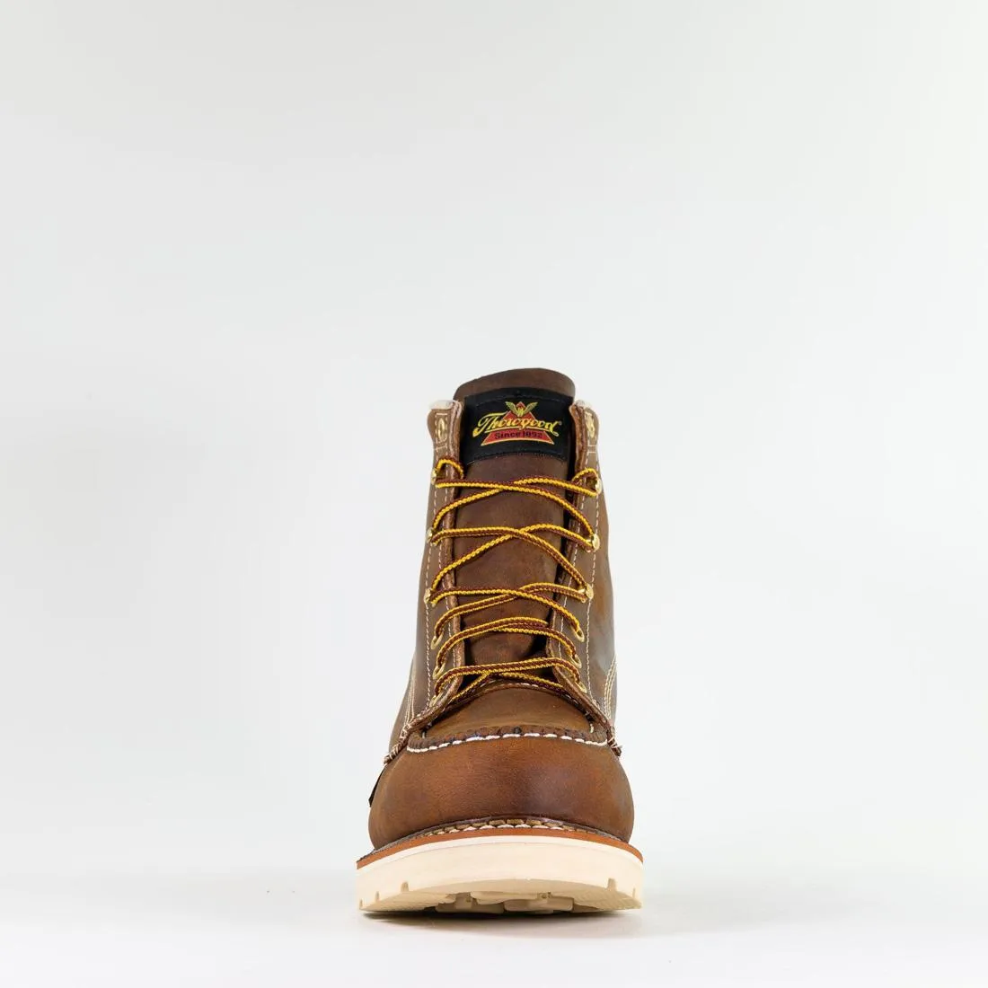 American Heritage 6" Steel-Toe Moc Toe Boot Maxwear 90 Trail Crazy Horse
