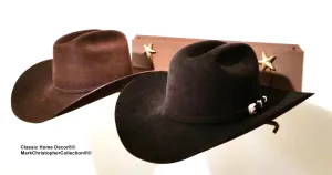 American Made Cowboy Hat Holder Double with Stars  6622 RUST