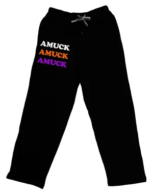 Amuck Amuck Amuck Halloween Adult Lounge Pants - Black