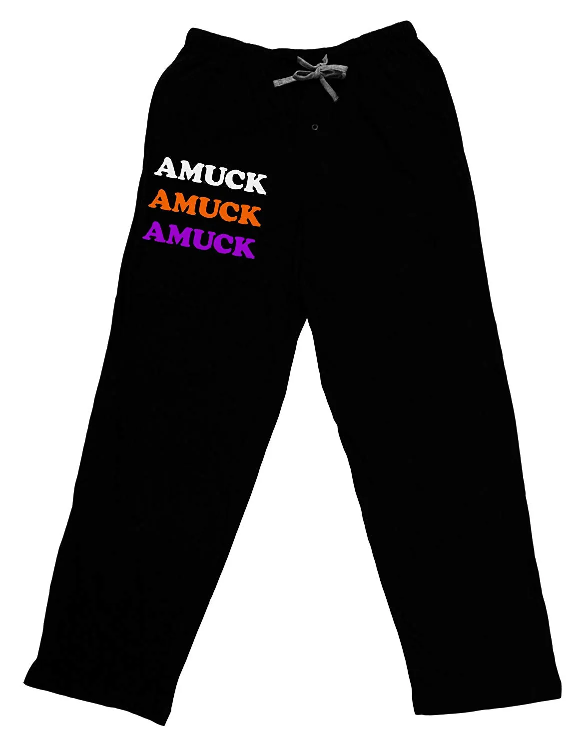 Amuck Amuck Amuck Halloween Adult Lounge Pants - Black