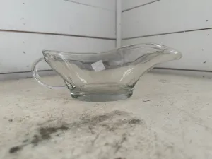 Anchor Hocking Clear Glass Gravy Boat