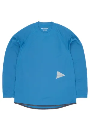 and Wander Dry Jersey Raglan Long Sleeve Tee - Light Blue