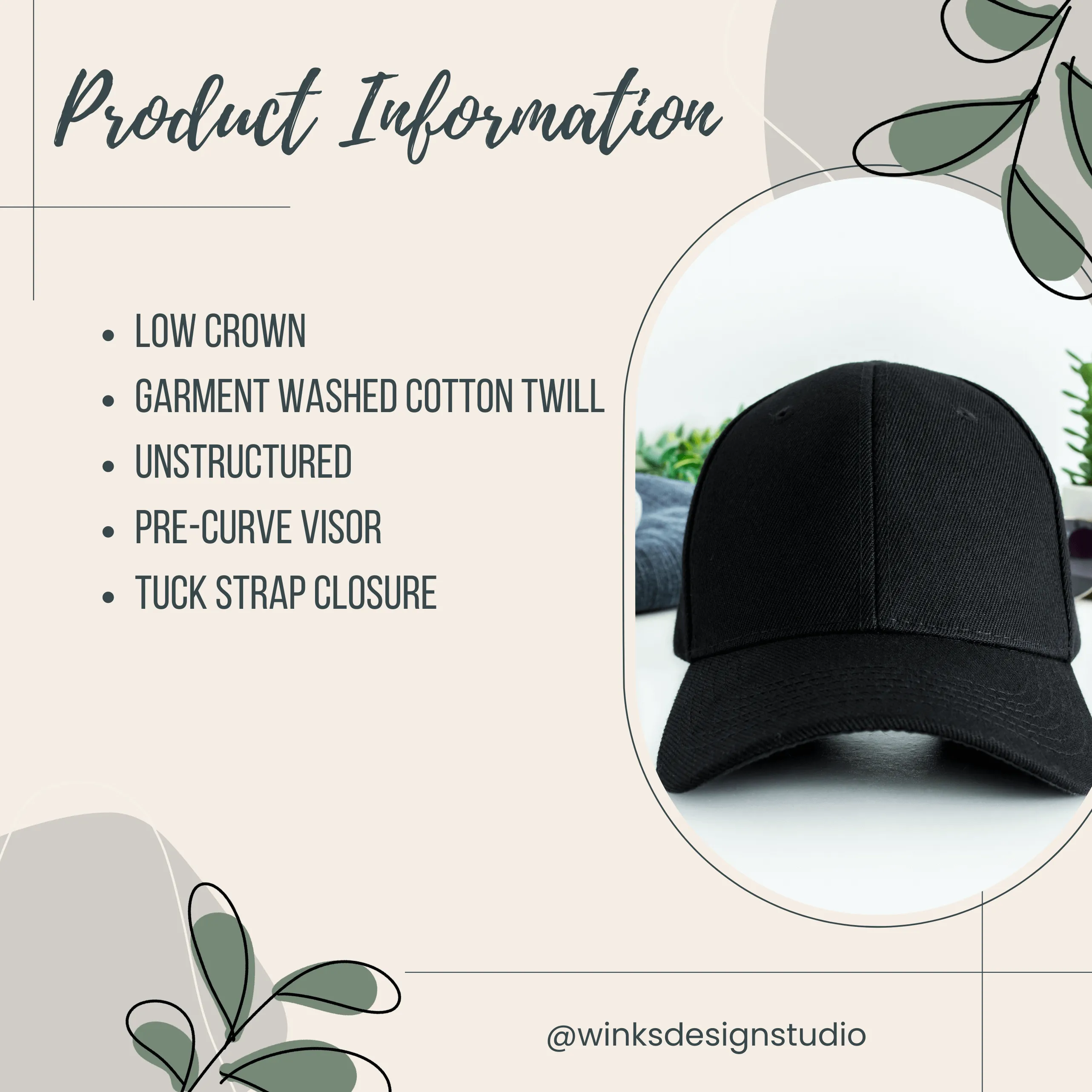 Angel Wings Bookstore Twill Hat