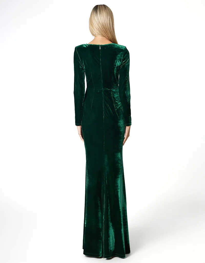 ANGELICA LONG SLEEVE GOWN B66D15L