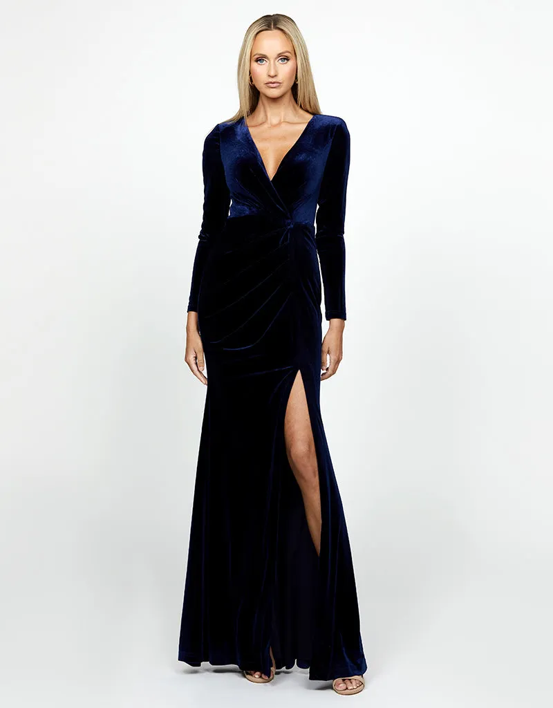 ANGELICA LONG SLEEVE GOWN B66D15L