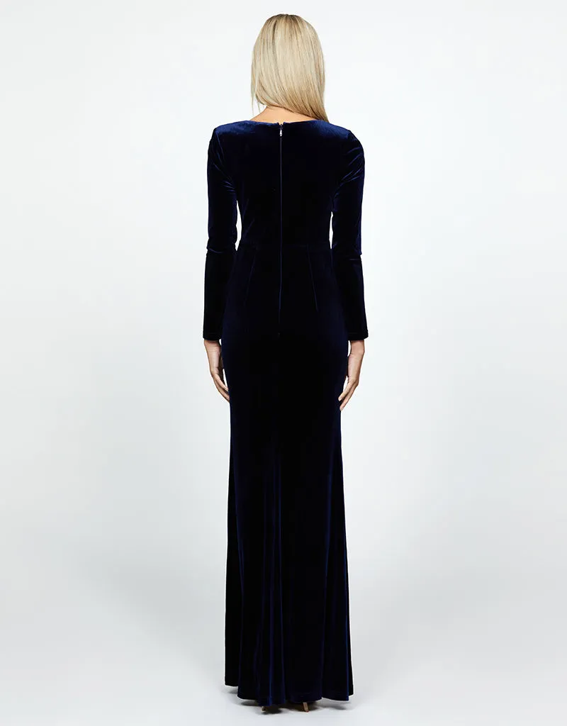 ANGELICA LONG SLEEVE GOWN B66D15L