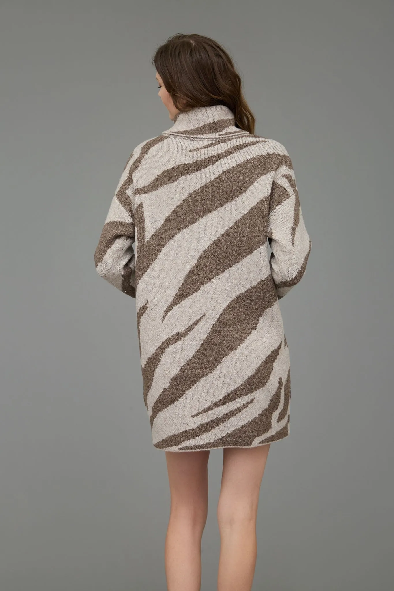 Animal Sweater Dress