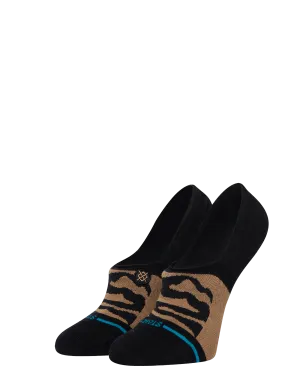Animalistic No Show Socks in Black & Brown