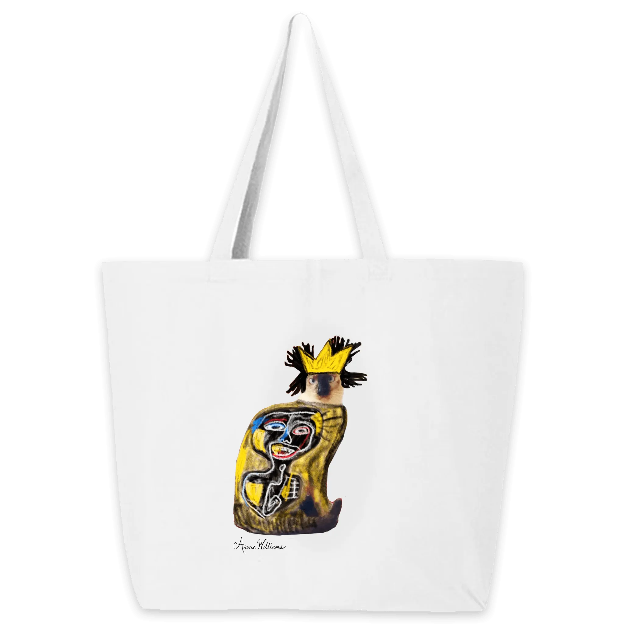 Anne Williams Art-King Cat Tote