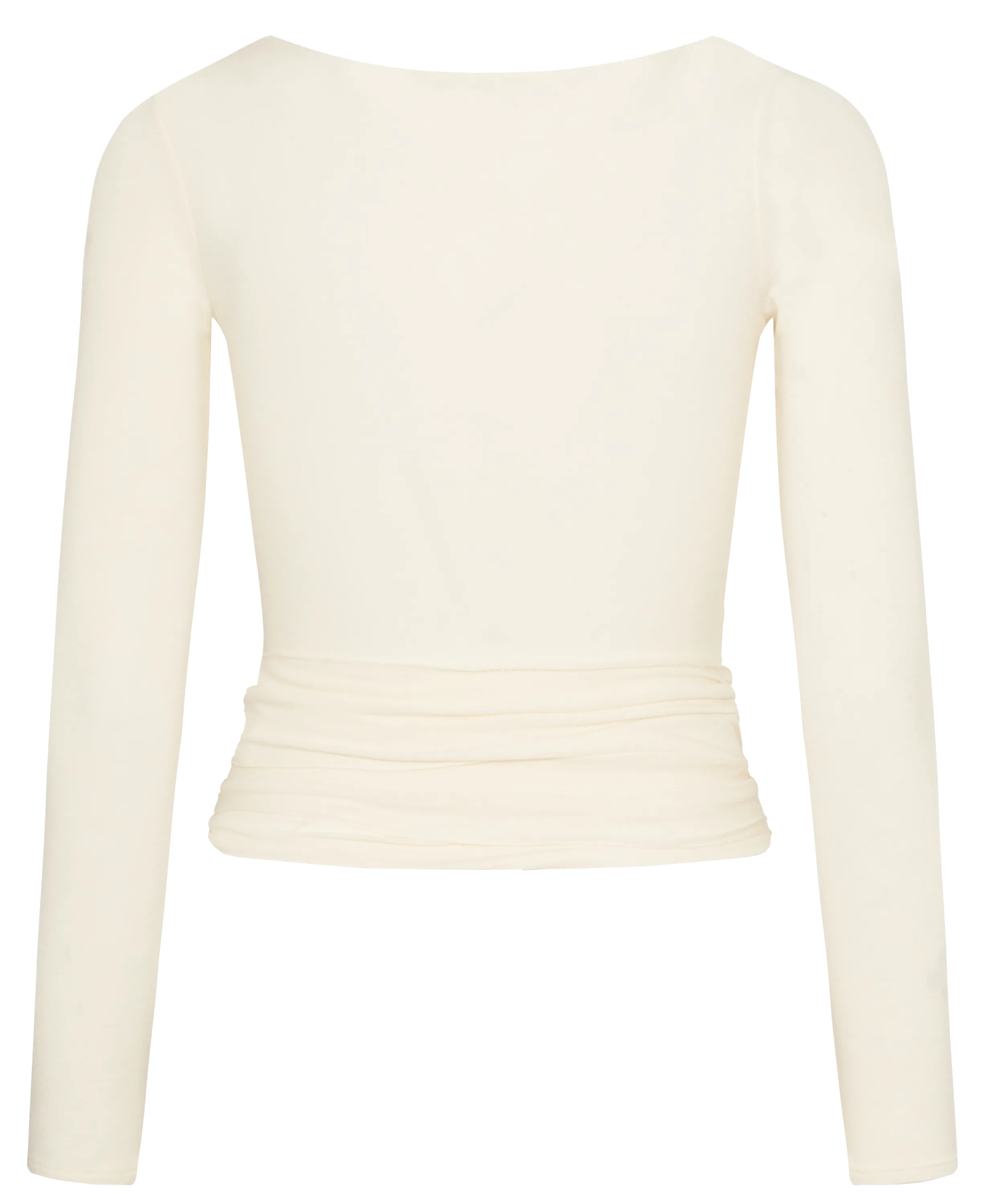 Anne Wool Wrap Top - Off White