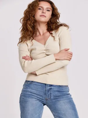 Another Love Leighton Shimer Top - Porcelain