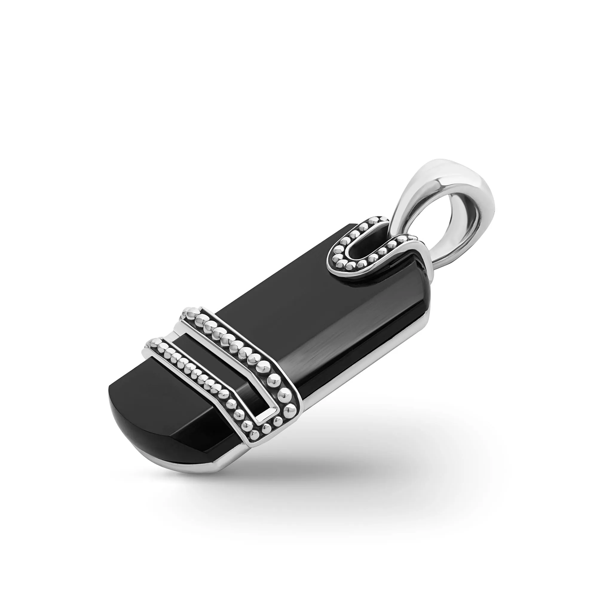 Anthem Black Agate Tag Amulet