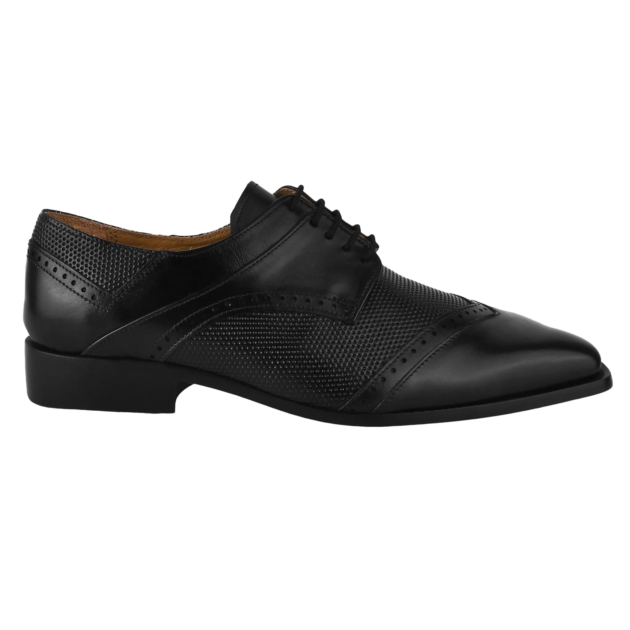 Anthony Genuine Leather Oxford Style Tread Design Dress Shoes