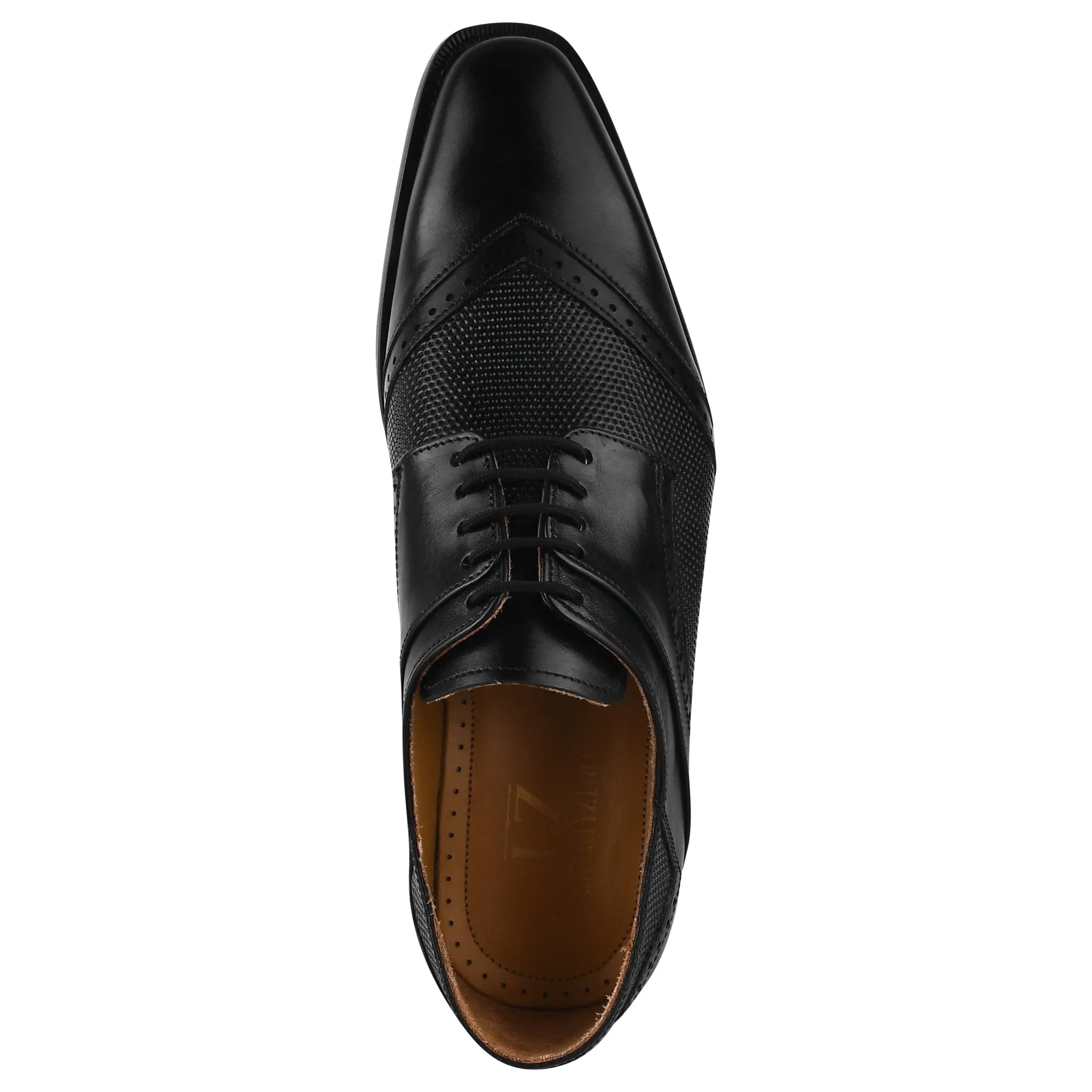 Anthony Genuine Leather Oxford Style Tread Design Dress Shoes
