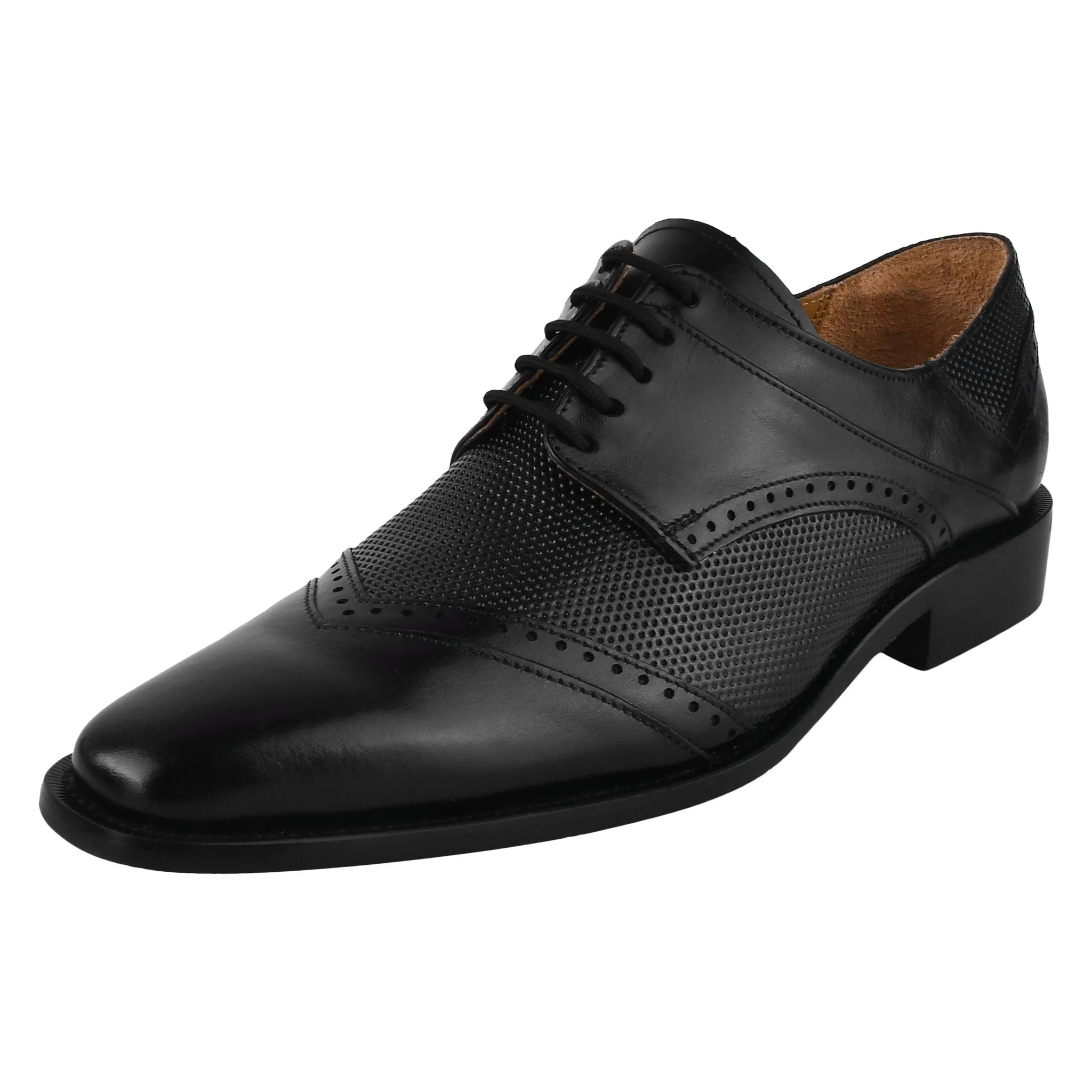 Anthony Genuine Leather Oxford Style Tread Design Dress Shoes