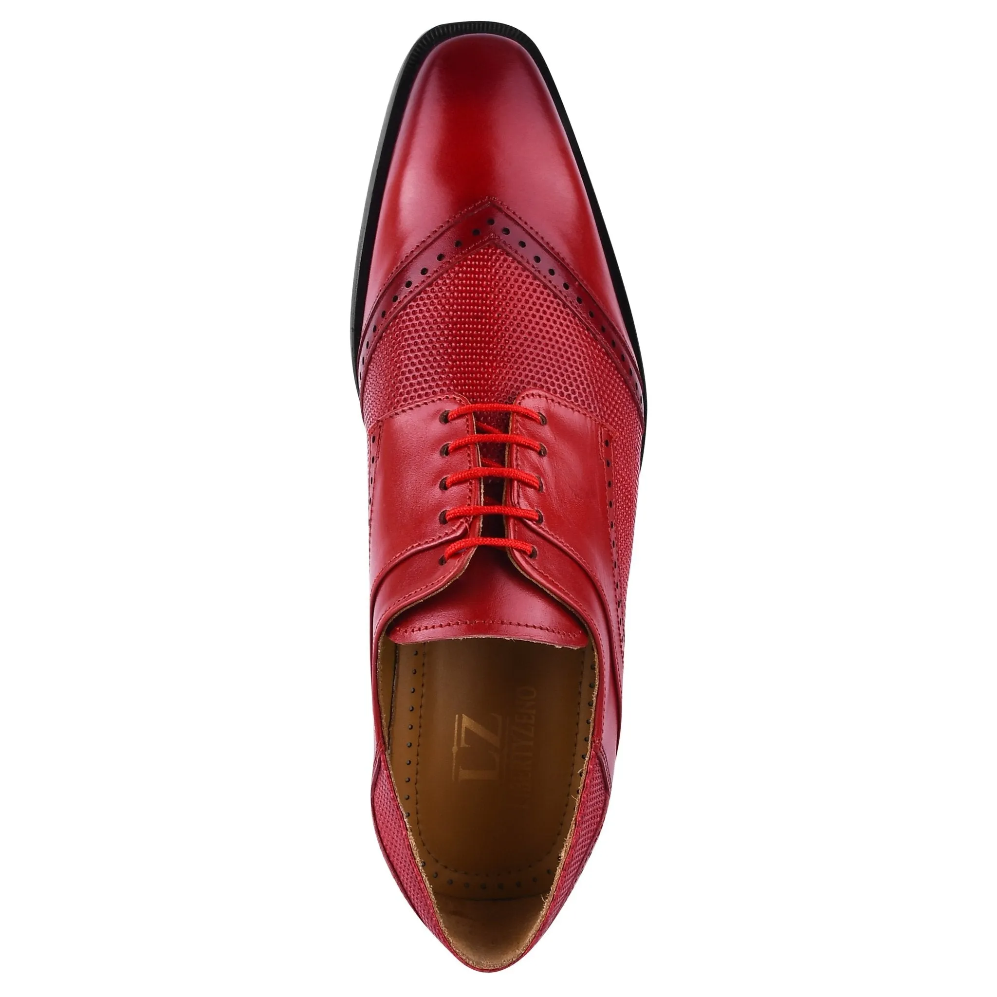 Anthony Genuine Leather Oxford Style Tread Design Dress Shoes