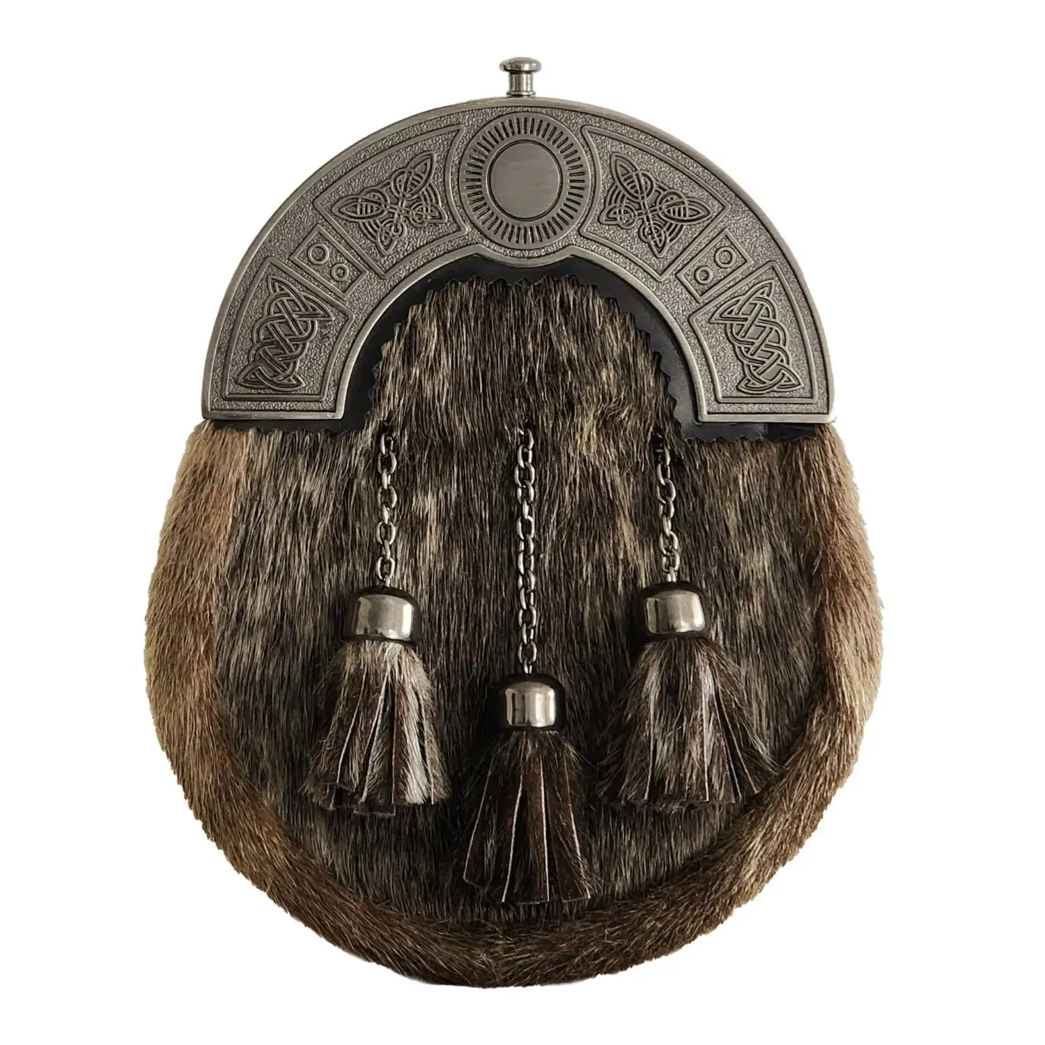 Antique Celtic Cantle Seal Skin Dress Sporran